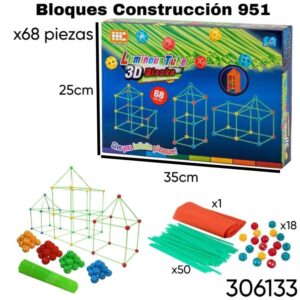 Bloques construccion 951 68 piezas. (306133)