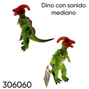Dinosaurio mediano de goma con sonido (306060)