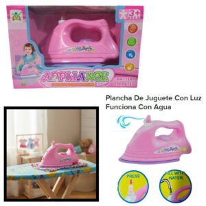 Plancha con luz, arroja agua en caja. 820