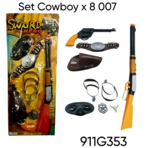 Set Cowboy con escopeta , pistola y accesorios 007 50cm (911G353)
