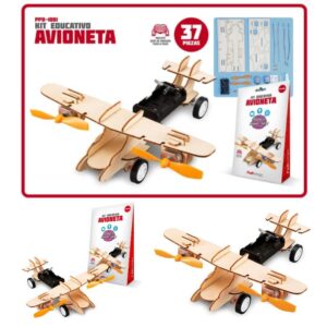 Kit educativo. Avioneta, trae 37 piezas para construirlo