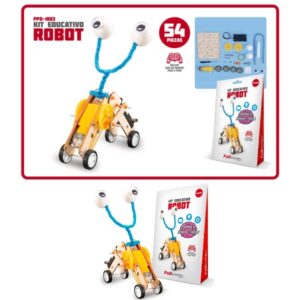 Kit educativo. Robot. Guia de armado paso a paso, robot interactivo.