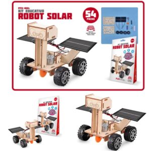 Kit educativo. Robot solar , trae 54 piezas para construir