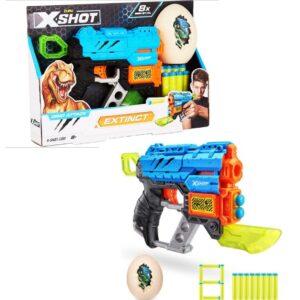 Pistola con 8 dardos y objetivos. Extinct. Xshot
