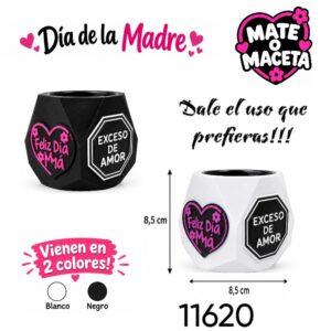 Mate o maceta 3D para Mamá (11620)