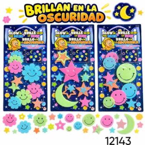 Sticker plasticos luminosos 436 vs motivos surtidos (12143)