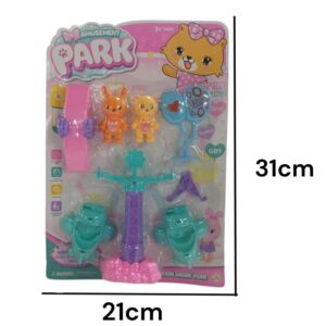 Set de plaza mini con 2 animalitos 010