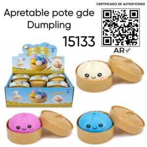 Apretable pote grande dumpling con cert. autenticación. (15133)