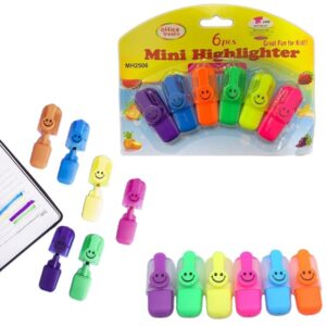 Resaltador x 6 Fluo caritas 2506