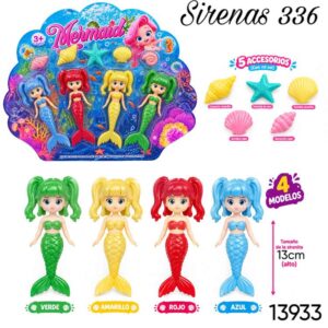 Sirenas 336 x 4 con accesorios (13933)