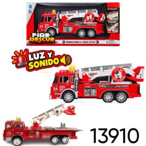 Camion Bombero 5678 (13910) Con luz y sonido. La escalera se alarga y gira.