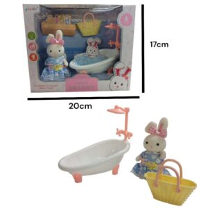 Conejita con set de baño. Similar bunny