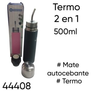 Termo 2 en 1 500ml (44408) Mate autocebante y termo