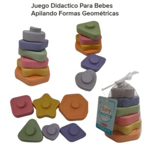 Formas apilables geometricas blandas x6
