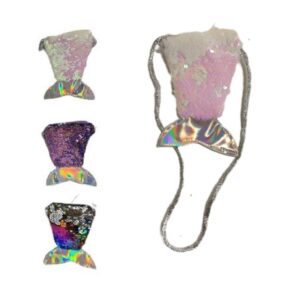 Cartera lentejuelas Sirena 16003 14cm x 8cm