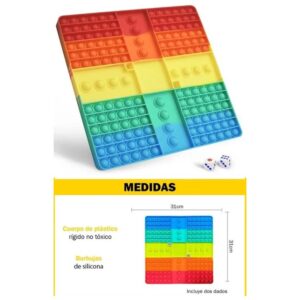 Juego Ludo Pop it tablero