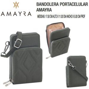 Bandolera Portacelular 4028 verde militar