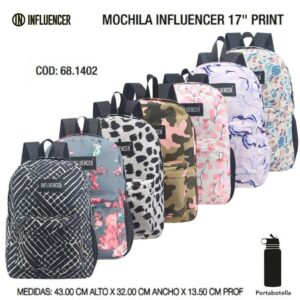 Mochila 17 pulgadas Influencer Print
