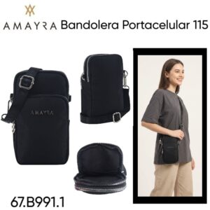 Bandolera portacelular Negro 115