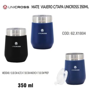 Mate viajero con tapa 350ml Unicross