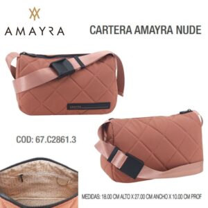 Cartera amayra nude 135 Trae bolsa friselina