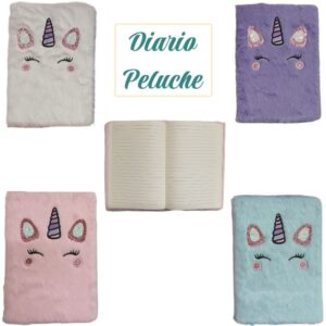 Diario peluche Unicornio