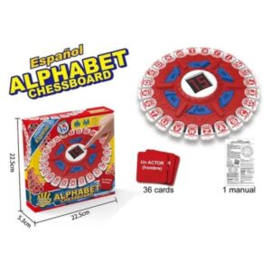 Juego palabras Stop.Alphabet chessboard.  Misma dinamica del Basta Usa pilas AA