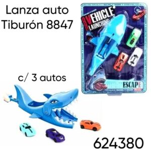 Lanzador auto Tiburon con 3 autos 8847 (624380)