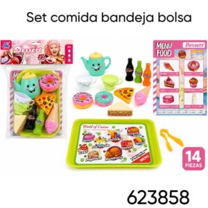 Set comida y aacesorios con bandeja (623858)
