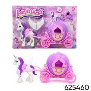 Carruaje con unicornio 23cm x 15cm (625460)
