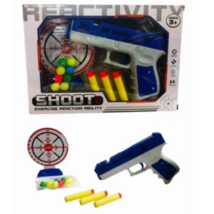 Pistola lanza dardos y bolitas con blanco (625848)