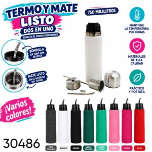 Termo y mate listo 2 en 1 750ml Neo (30486)