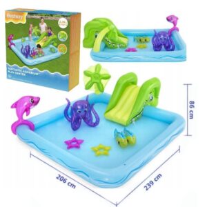 Play center con tobogan239cm x 206cm x 86cm.