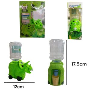 Dispenser de agua Dino 17,5cm alt. Tiene ruedas