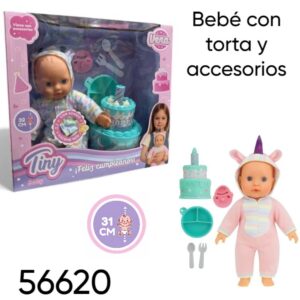 Bebe 31cm Tiny Mi primer cumpleaños 77408 Cande (56620)