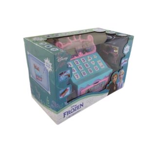 Registradora frozen con accesorios, sonidos y calculadora. Caja 30cm x 19cm
