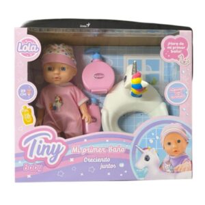 Bebe 29cm. Mi primer baño, con accesorios.