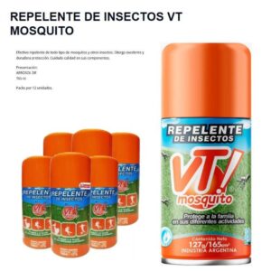 Repelente mosquitos e insectos VT. Pedido máximo por cliente 48 unidades.