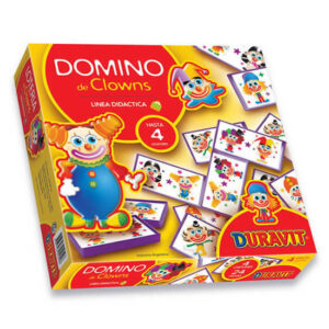 Juego Dominó de payasos con fichas plásticas