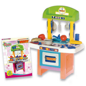 Cocina chica,Piezas plásticas.Medida:54cm x 42cm x26cm