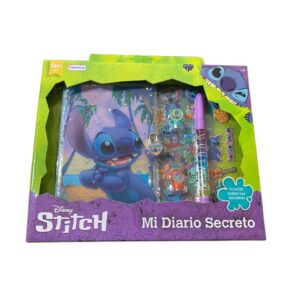 Mi diario secreto Stitch.Con sellitos , stickers y lapicera de gel.