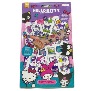 Tattoo wow Kitty. Contiene 4 planchas de tattoo ( 2 clásicas, 1 glow y 1 metalizada)