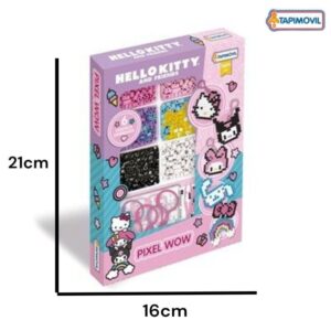 Pixel Wow Kitty. Trae Diseños para crear, colores de mostacillas, pinza, clips , plancha acrilicacon clavijas y papel termico