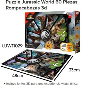 Rompecabezas 3D x 60 piezas Jurassic (UJW11029)
