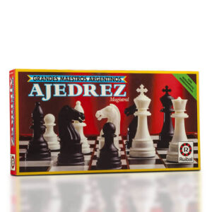 Juego ajedrez grandes maestros rey 80 mm fichas plasticas