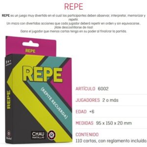 Chau Pantallas. Repe (6002)