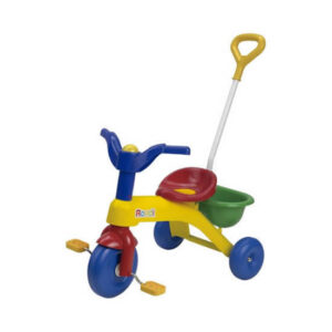 Triciclo plástico con barra