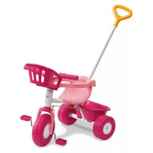 Triciclo metal rosa