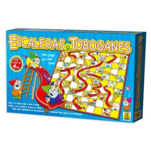 Juego de recorrido. Escaleras y toboganes