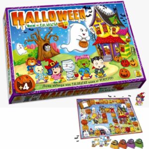 Juego de recorrido halloween noche de calabazas